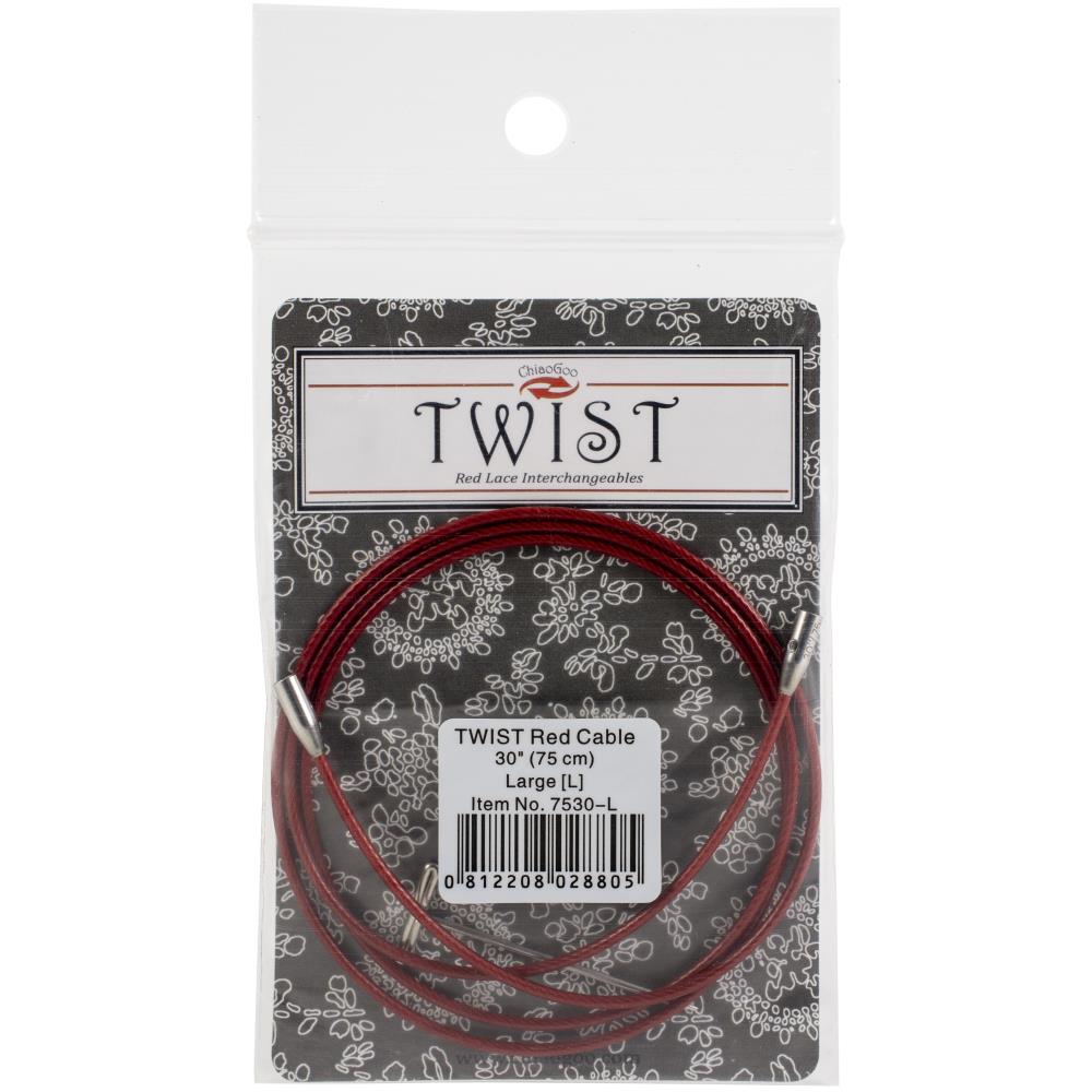 ChiaoGoo TWIST Red Lace Interchangeable Cables (LARGE)