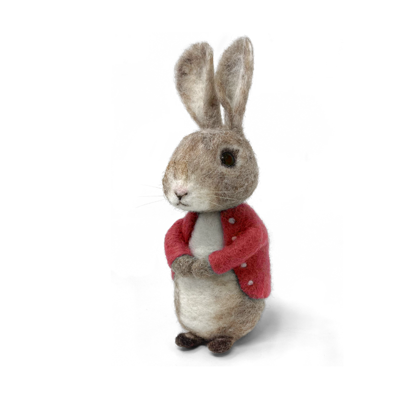 The Crafty Kit Company - Floral Bunny in a Hoop Needle Felt Kit –  EcoFriendlyCrafts