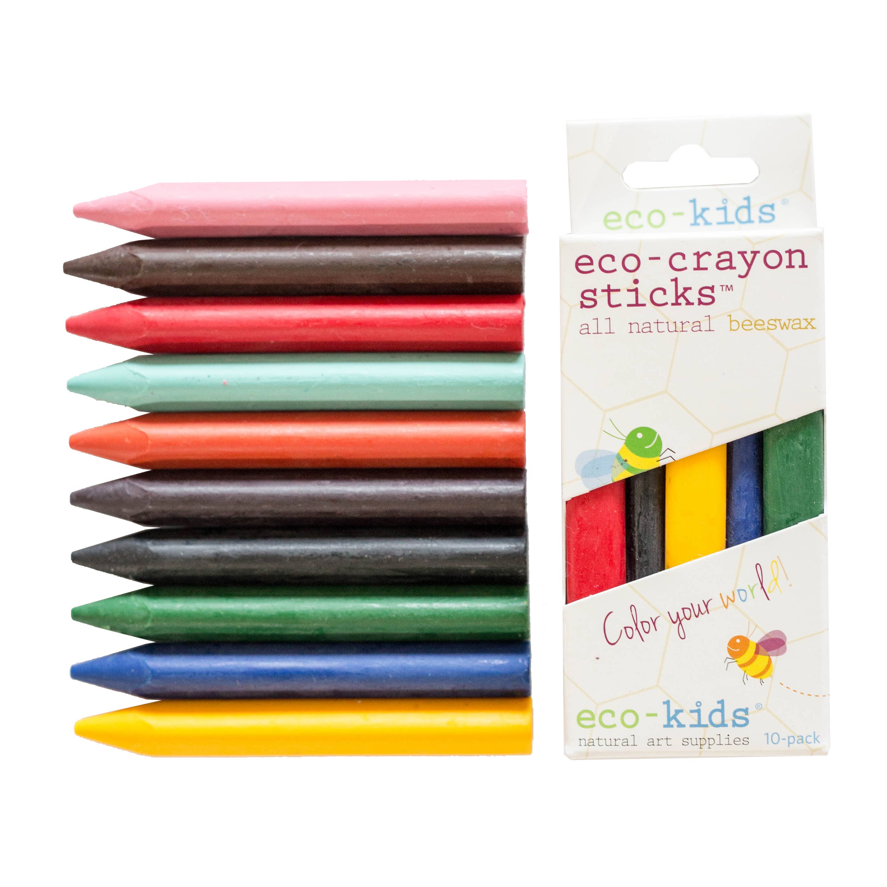 Eco-Kids Beeswax Crayons, Extra Large – Bountiful Beloit + Authentic Arts