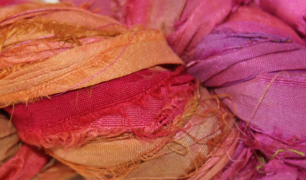 Recycled Sari Silk Ribbon- Gypsy