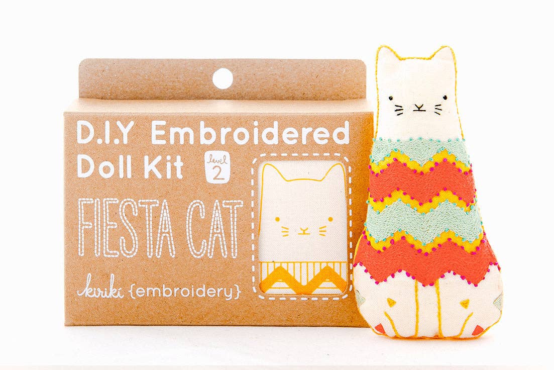 Kiriki Press - Fiesta Cat - Embroidery Kit