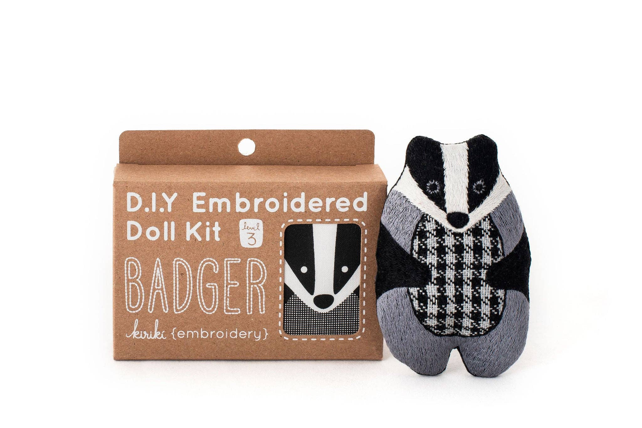 Kiriki Press - Badger - Embroidery Kit