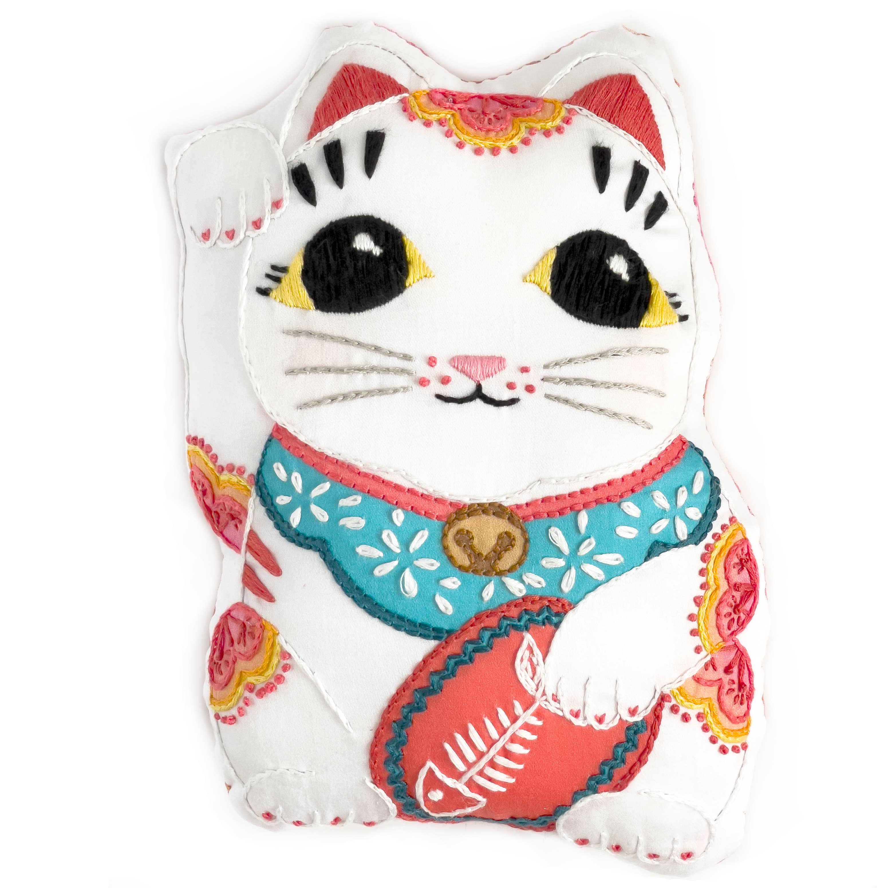 Lucky Cat Embroidery Kit by Ruth Tillman Designs – EcoFriendlyCrafts
