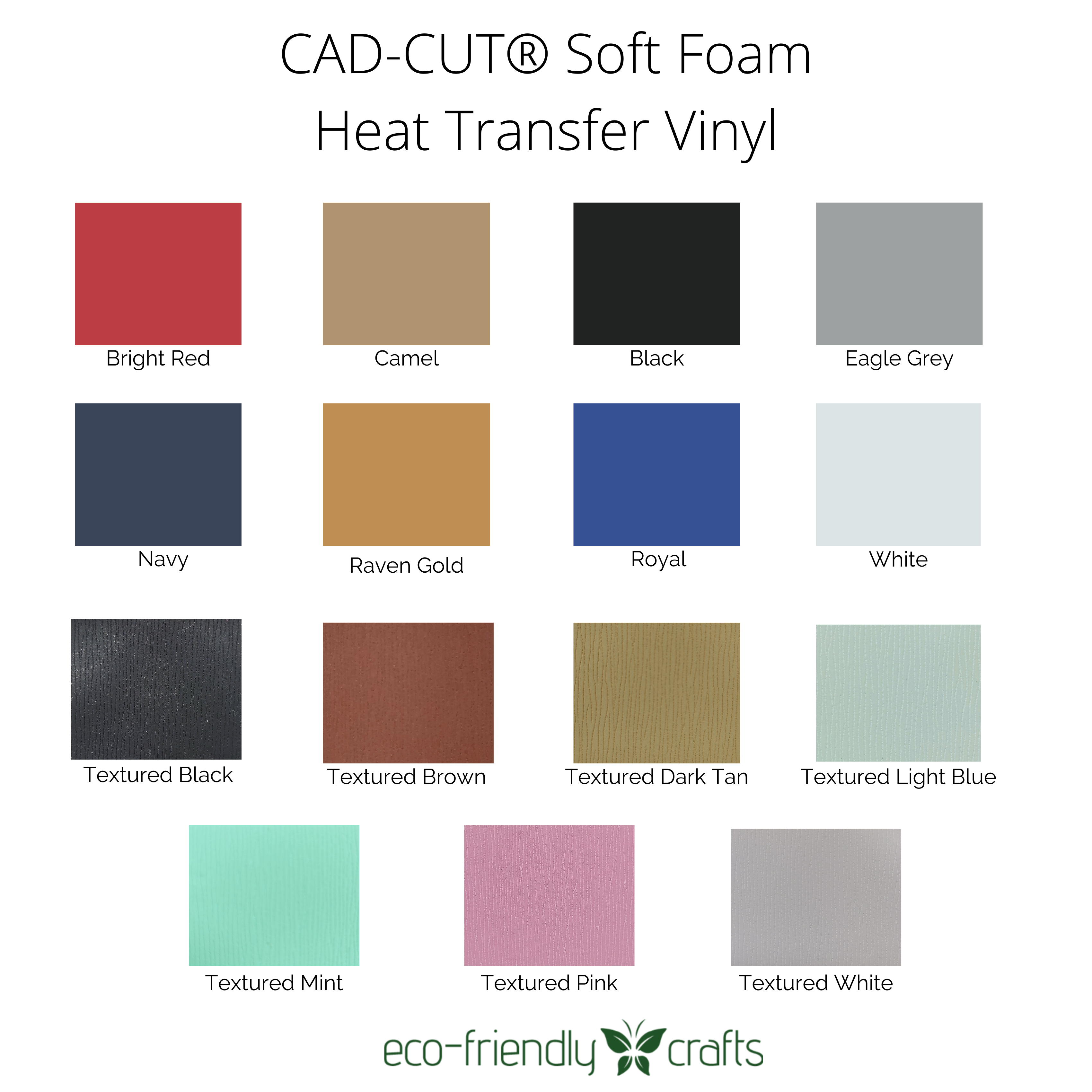 Stahl's CAD-CUT Soft Foam Heat Transfer Vinyl – EcoFriendlyCrafts