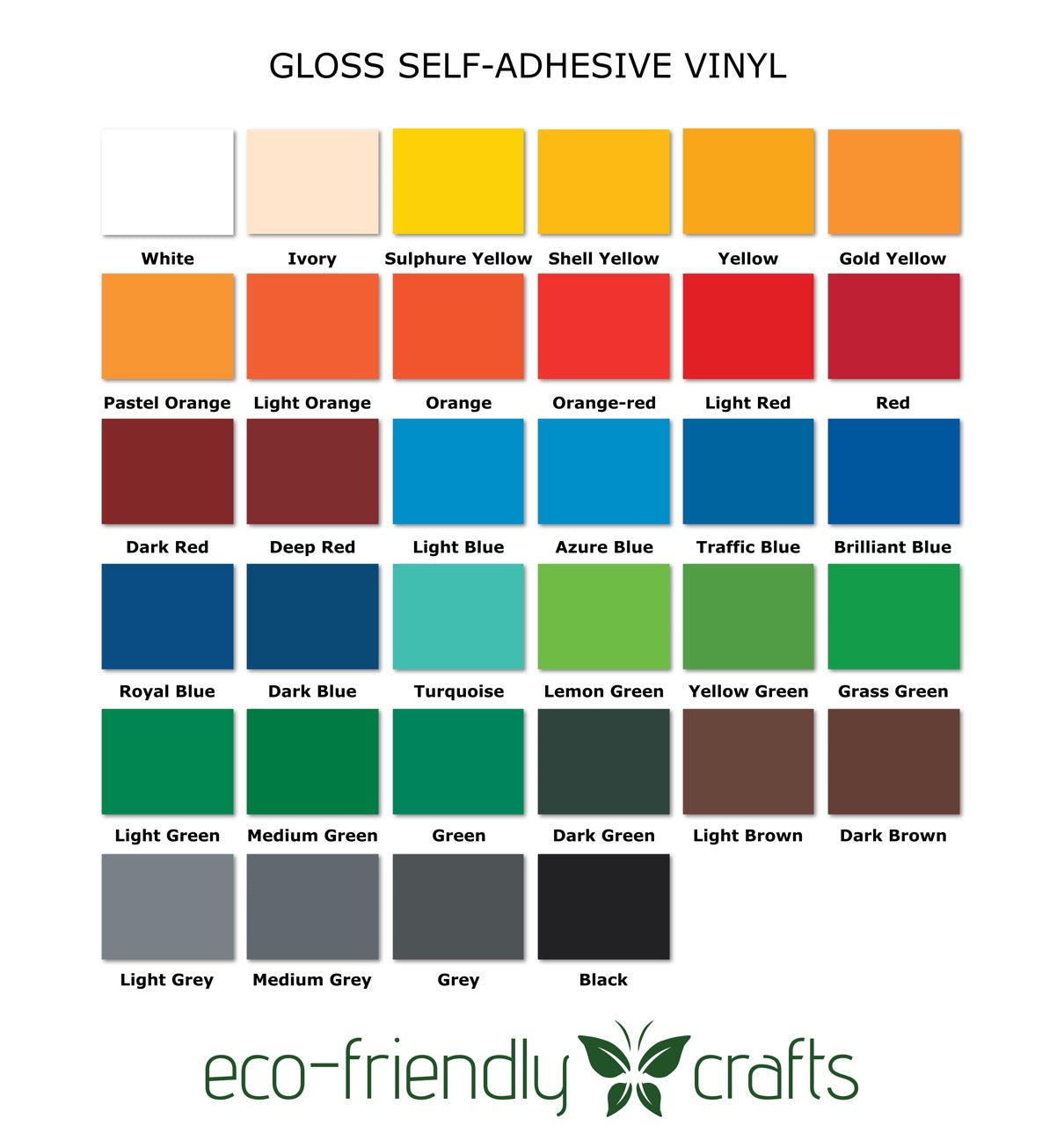 PVC-free Self Adhesive Vinyl - Permanent Gloss - 12 in x 24 in Roll