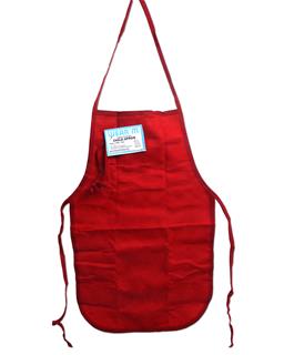 Red Canvas Apron Blank for Heat Transfer Vinyl or Embroidery
