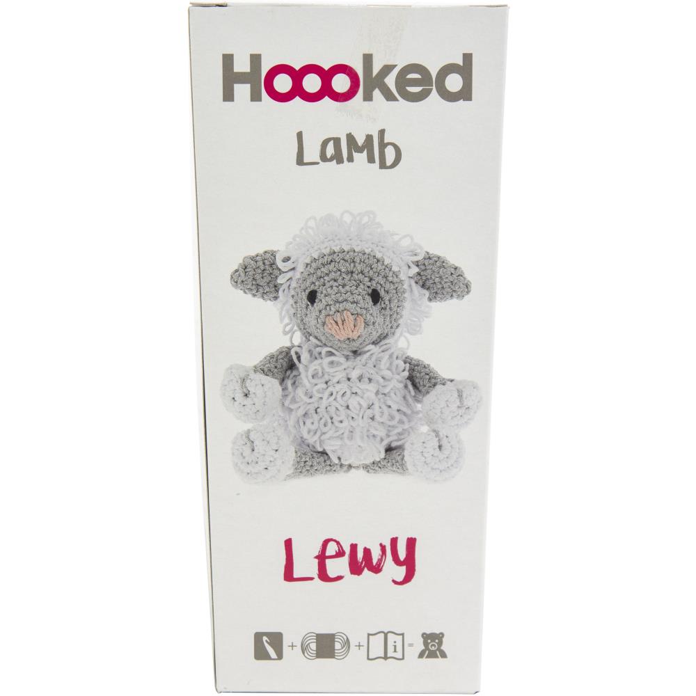 Lamb Lewy Hoooked Crochet Kit with Eco Barbante Yarn