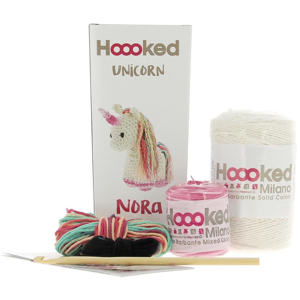 Unicorn Nora Hoooked Crochet Kit with Eco Barbante Yarn