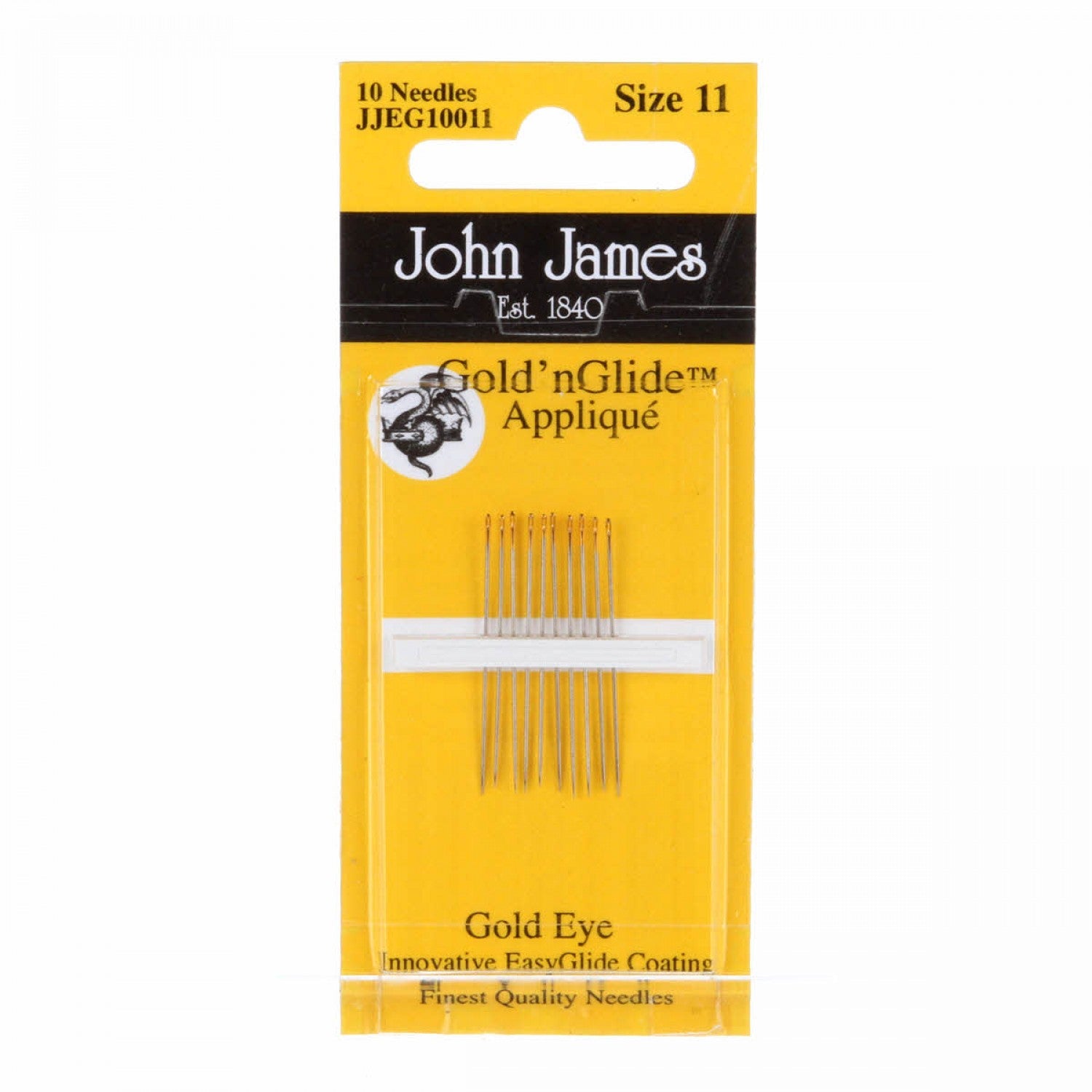 John James Gold 'n Glide Applique Needles