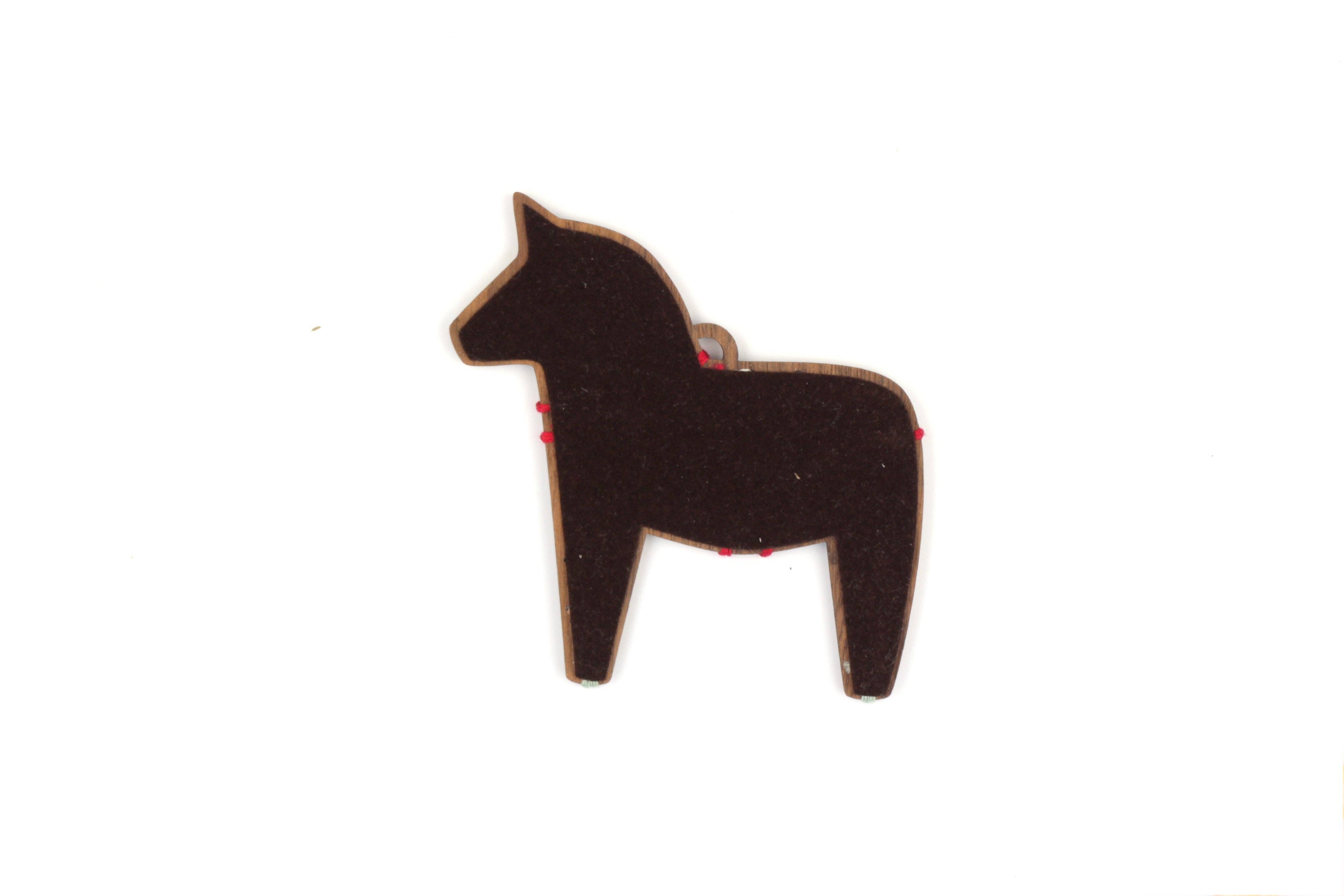 Dala Horse - DIY Stitched Ornament Kit