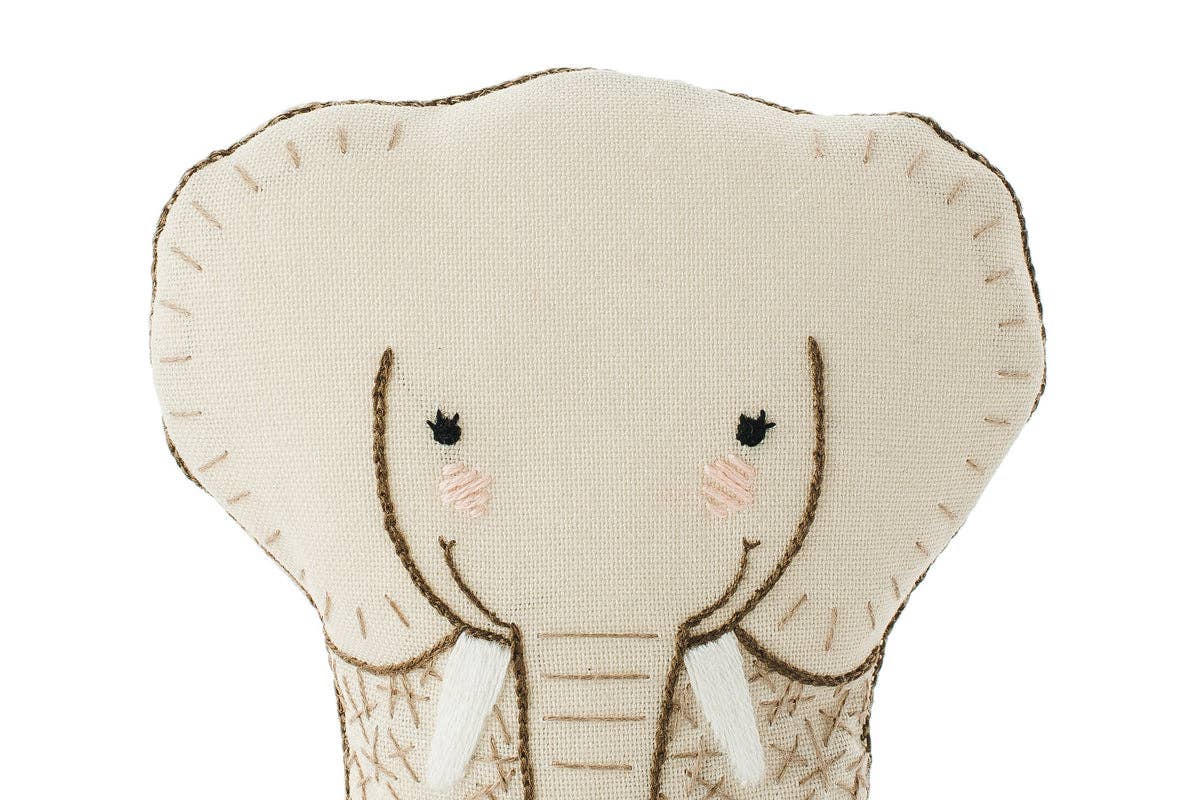 Elephant - Embroidery Kit: Doll Kit