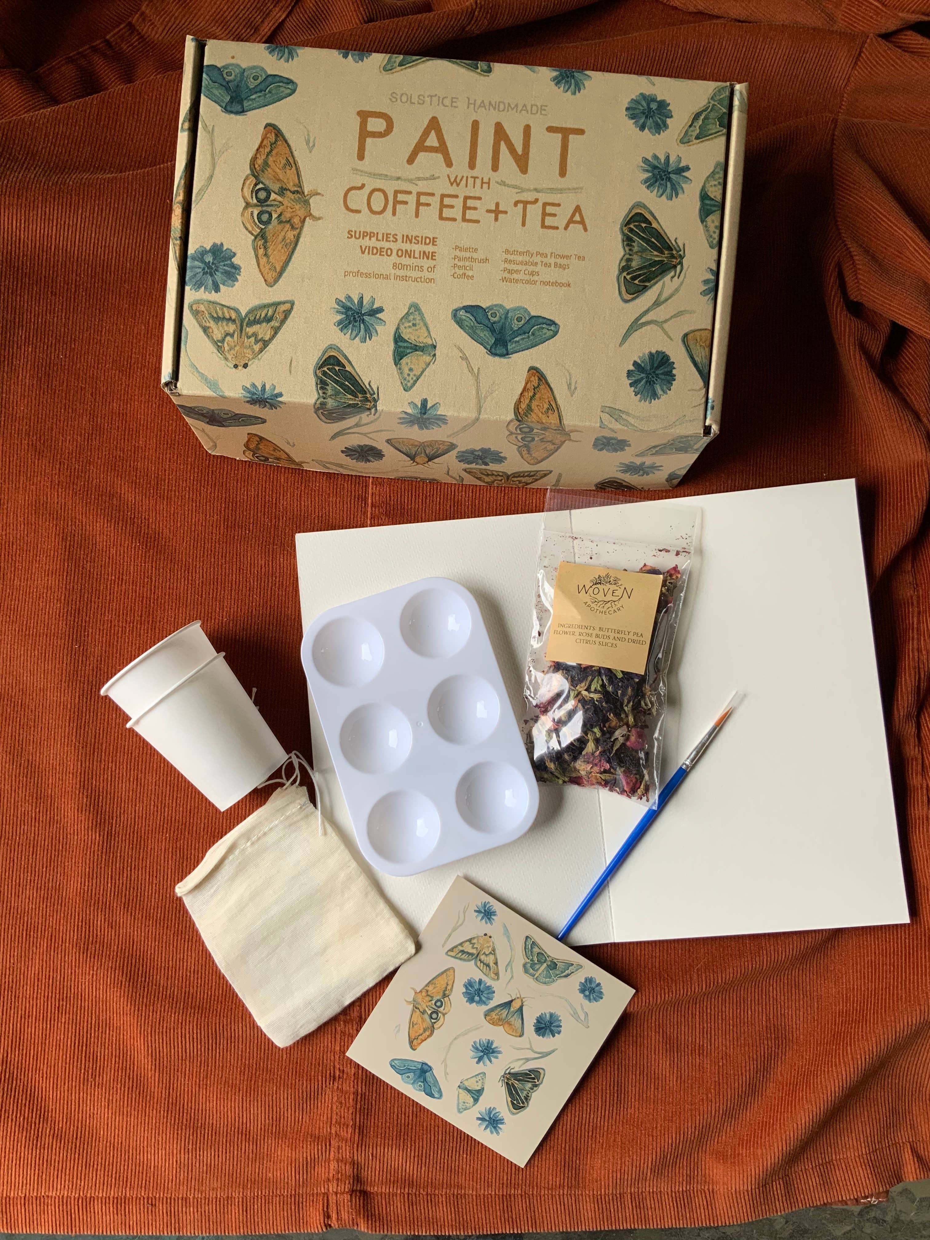 Virtual Class and Kit- Paint with Coffee + Tea
