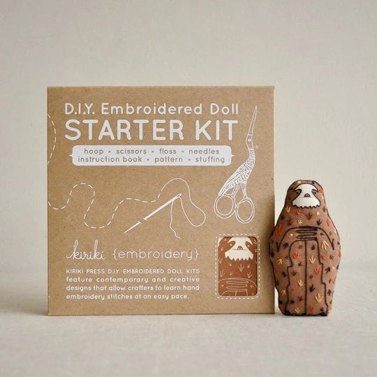Kiriki Press - Sloth - Starter Embroidery Kit
