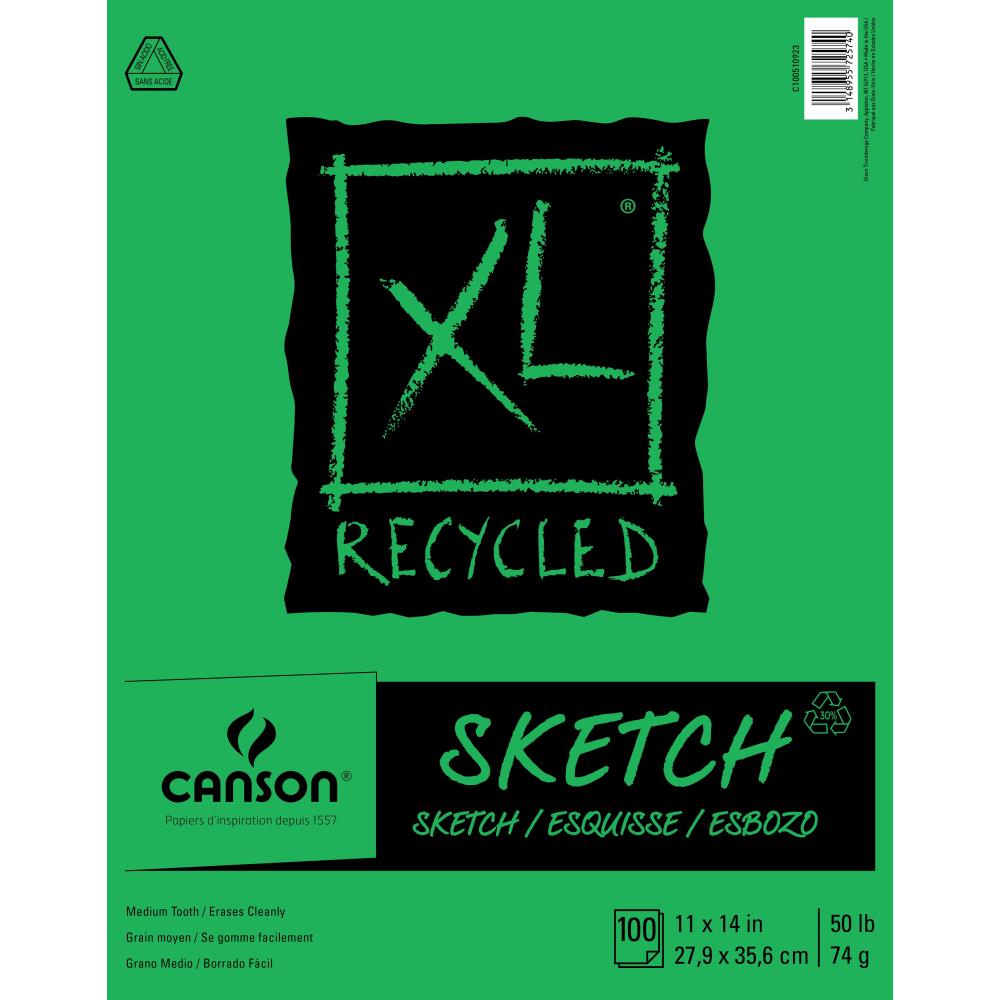 Canson XL Recycled Sketch Paper Pad 11x 14