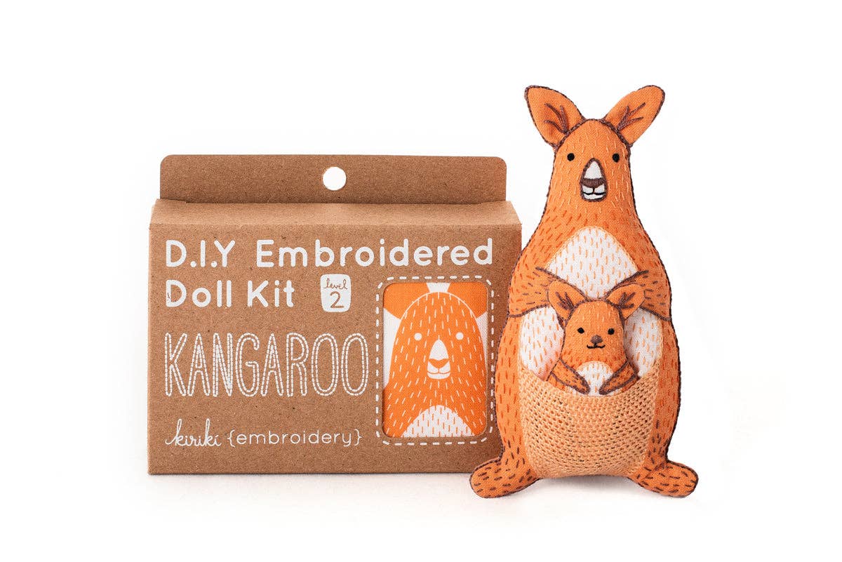 Kiriki Press - Kangaroo - Embroidery Kit
