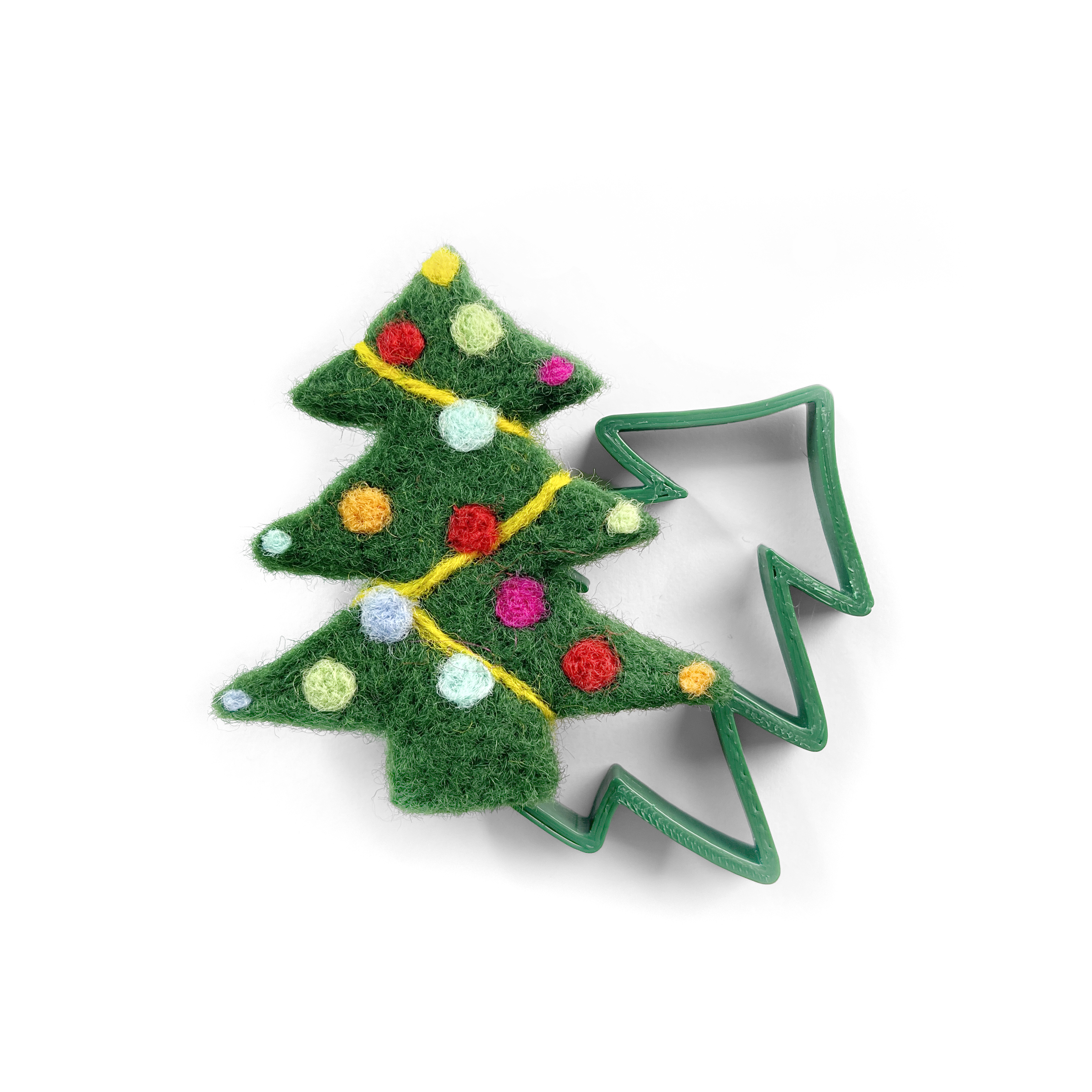 The Crafty Kit Company - Christmas Trees Needle Felting Craft Kit