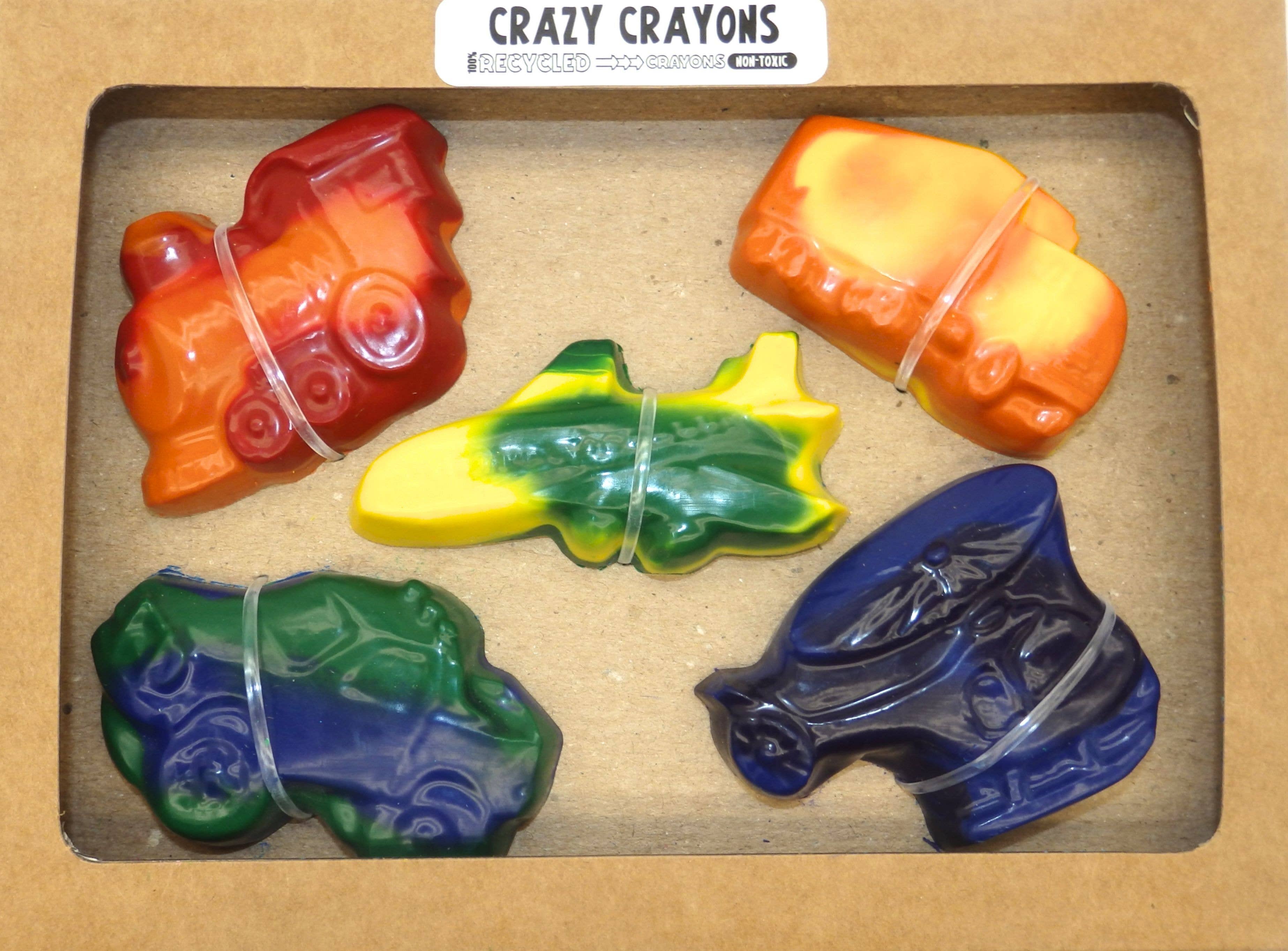 Crazy Crayons Transportation Recycled Crayon Set