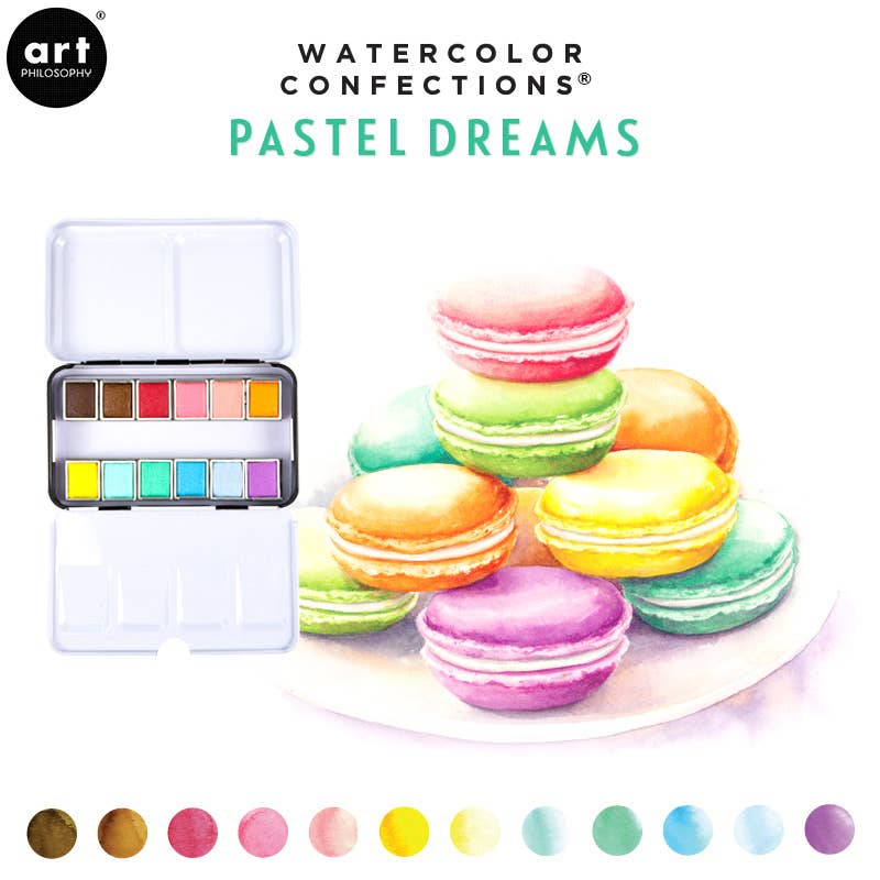 Art Philosophy - Pastel Dreams Watercolor Confections
