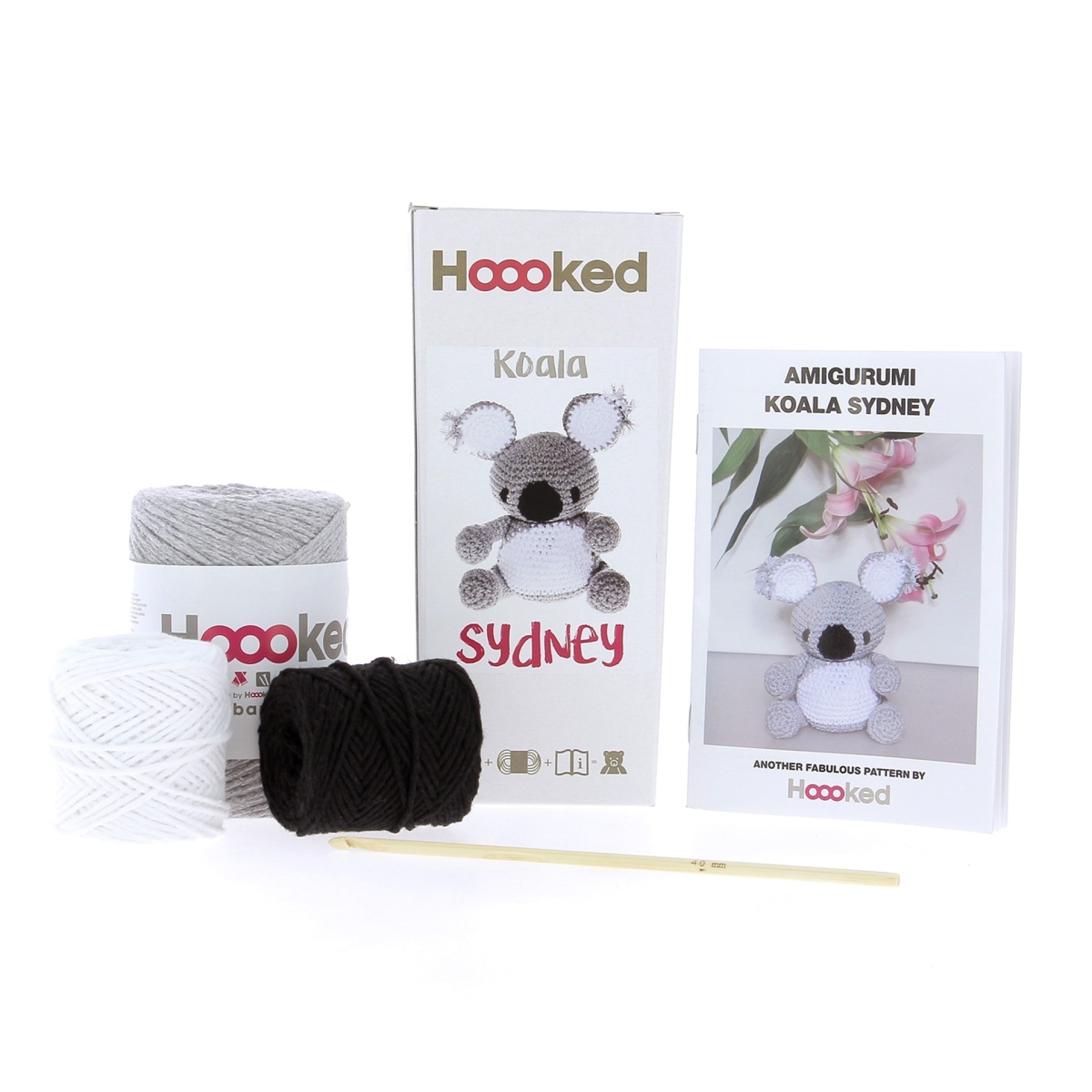 Koala Sydney Hoooked Crochet Kit with Eco Barbante Yarn