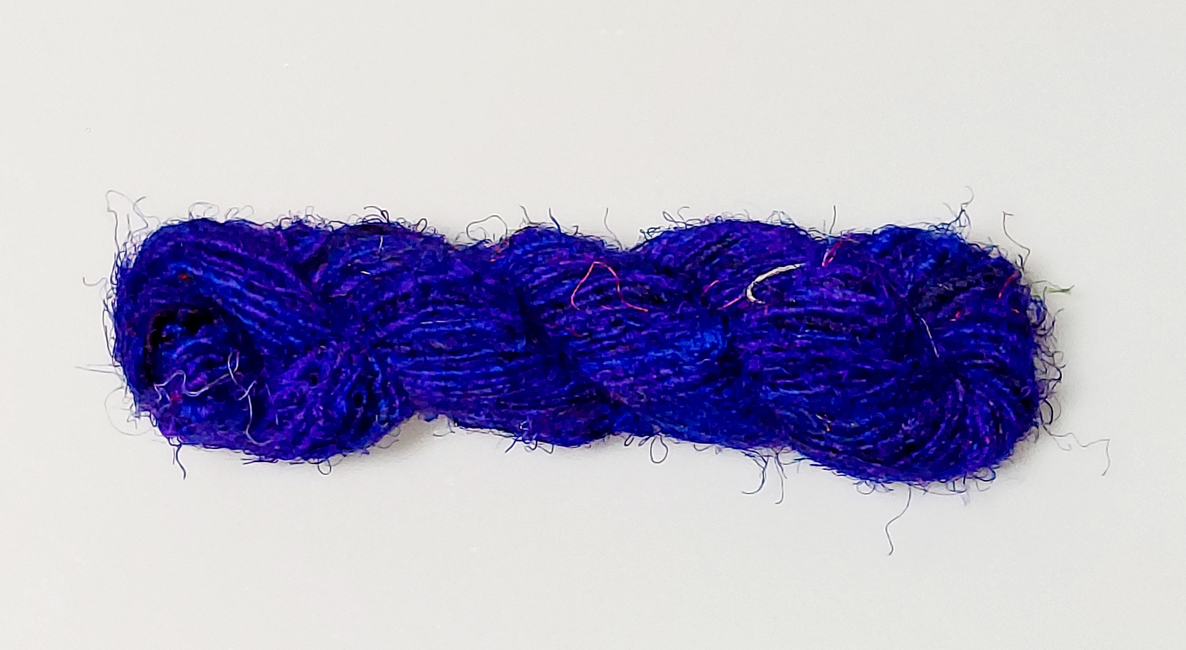 Recycled Sari Silk Yarn - Royal