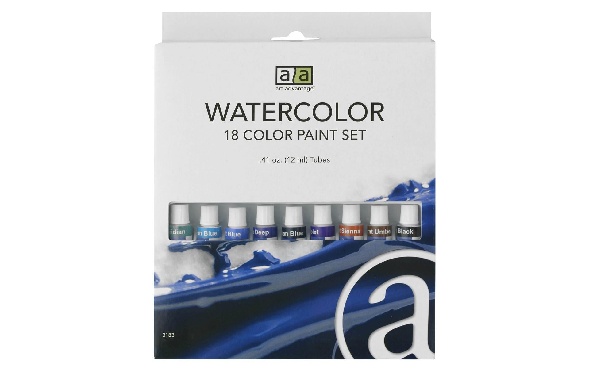 Art Advantage Watercolor Paint Set .41oz 18 Color