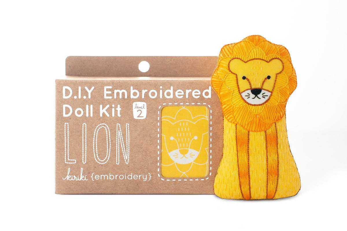 Kiriki Press - Lion - Embroidery Kit