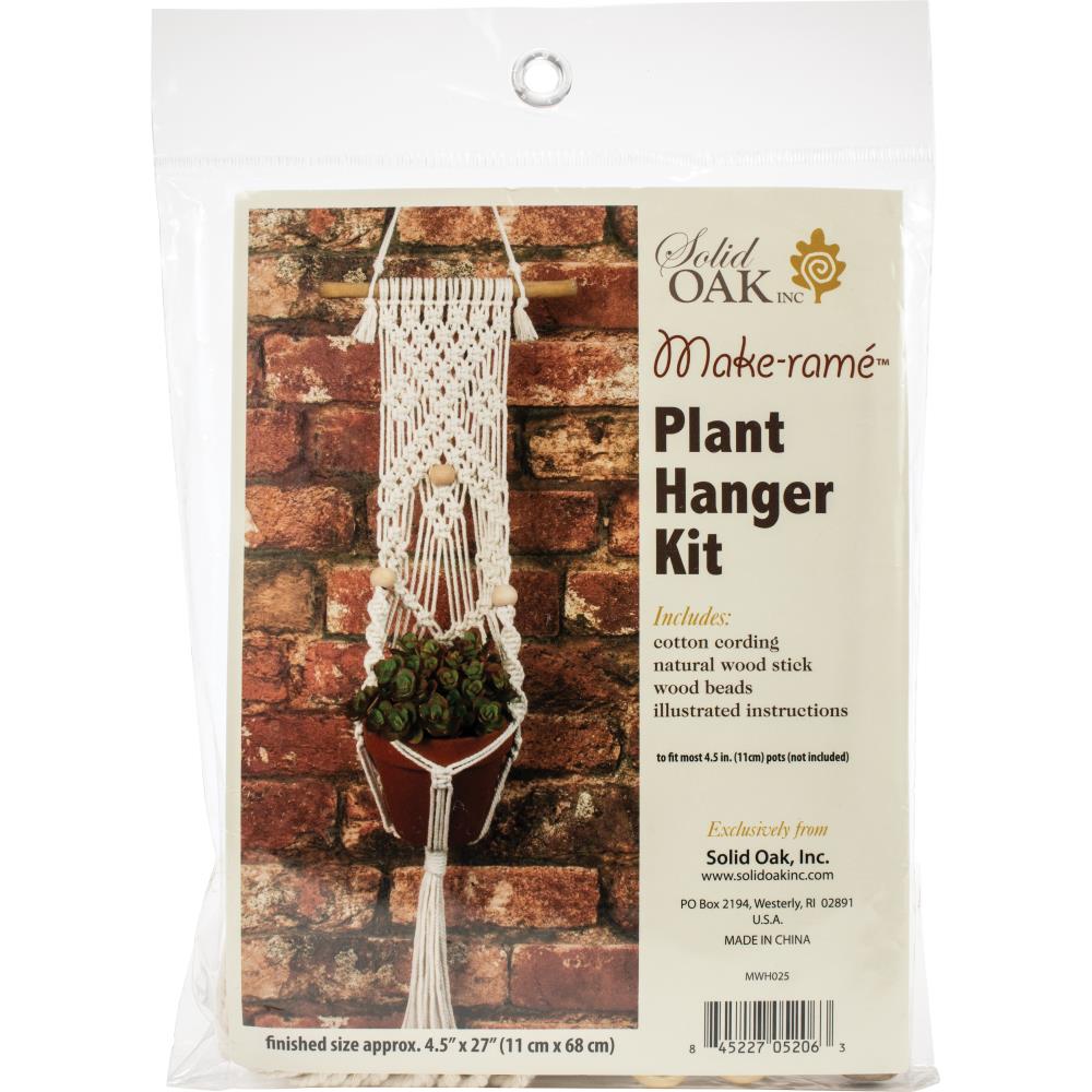 Solid Oak Make-ramé™ Plant Hanger Kit - Beads