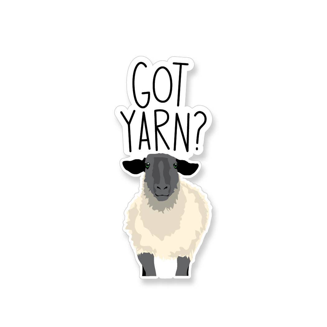 Apartment 2 Cards - Got Yarn Sheep Vinyl Sticker