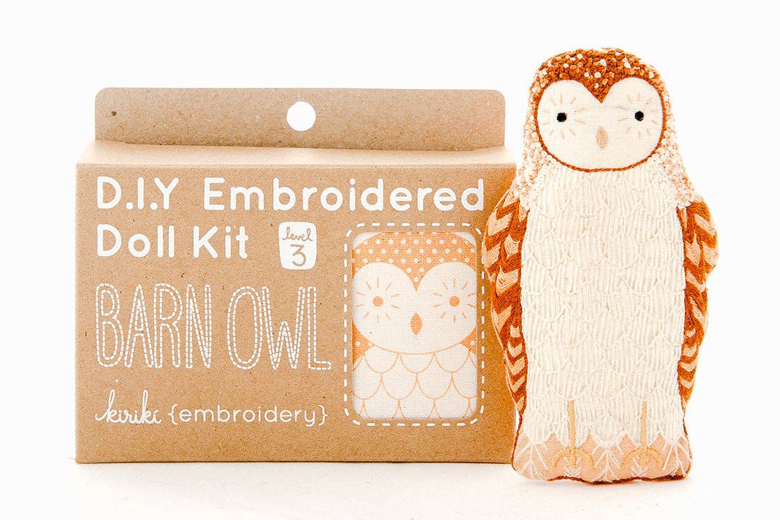 Kiriki Press - Barn Owl - Embroidery Kit