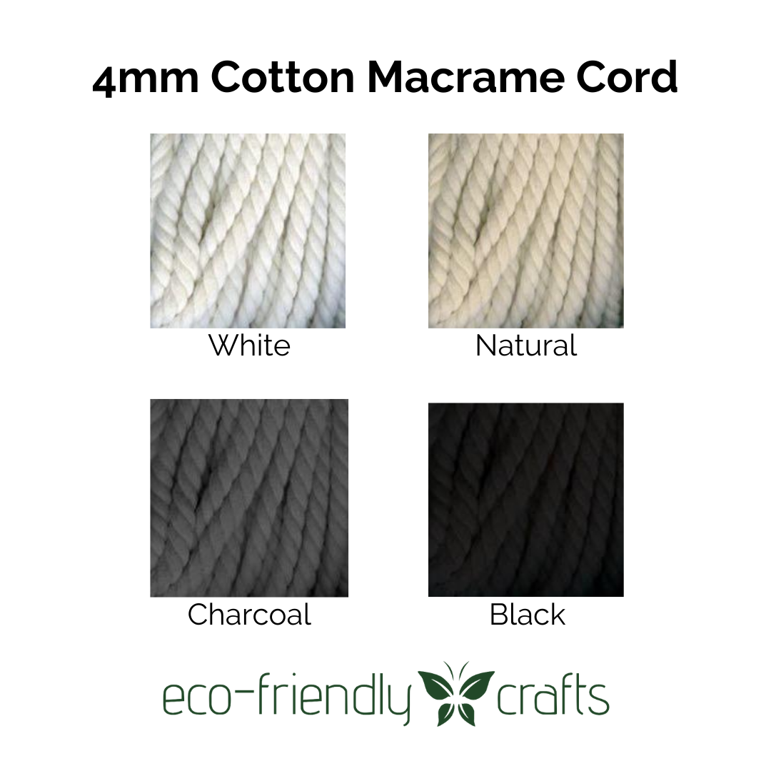 Cora's Cotton Macrame Cord - 4mm - 75 foot length