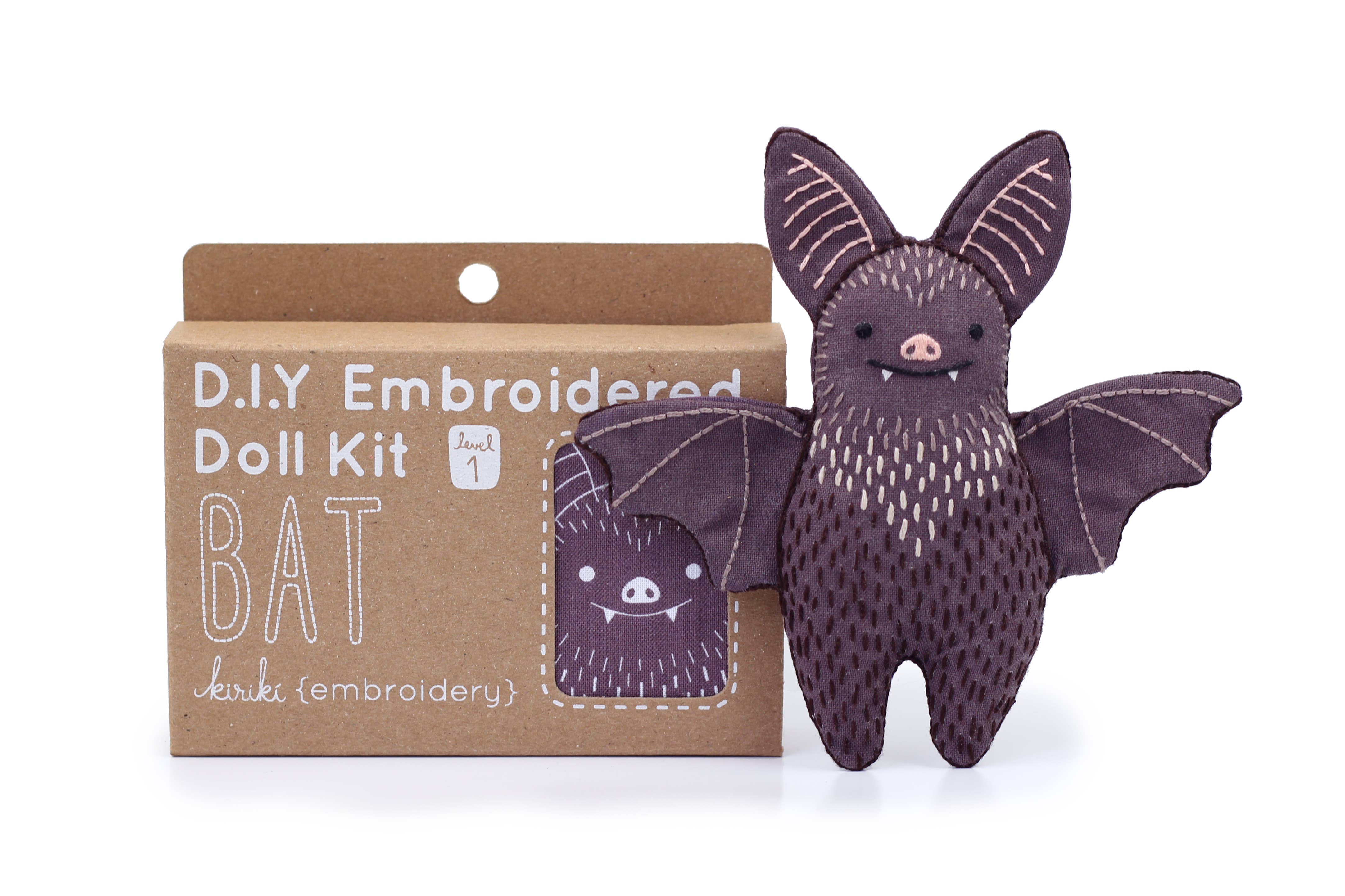 Kiriki Press - Bat - Embroidery Kit