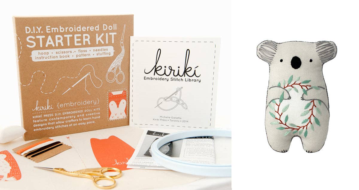 Kiriki Press - Koala -  Starter Embroidery Kit