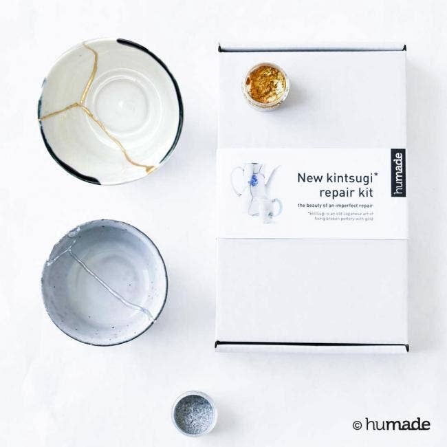 New Kintsugi repair kit, gold | web packaging