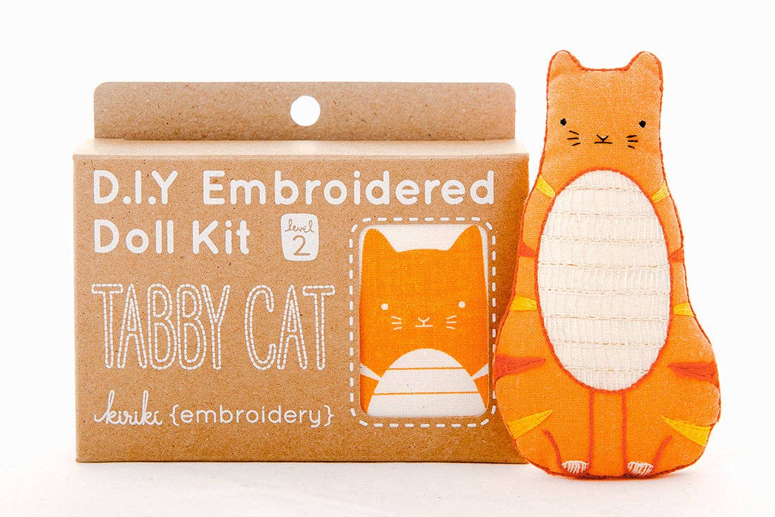 Kiriki Press - Tabby Cat - Embroidery Kit