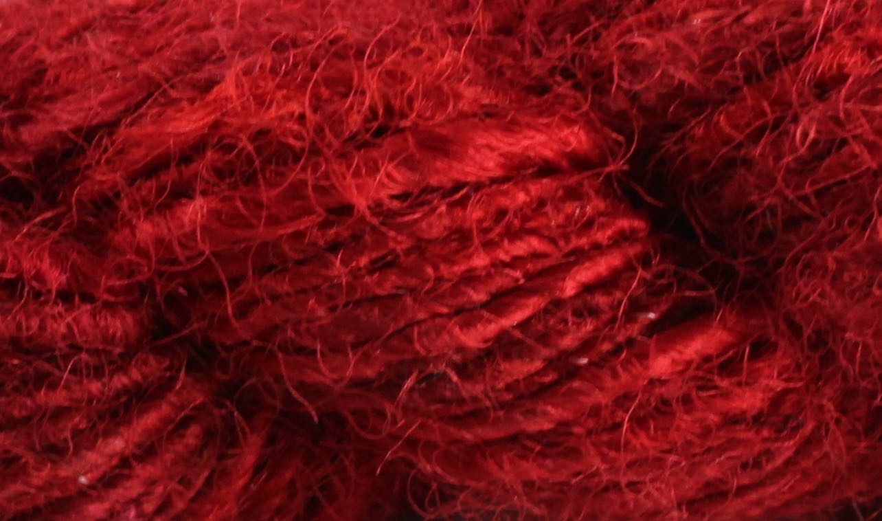 Recycled Sari Yarn- Scarlet