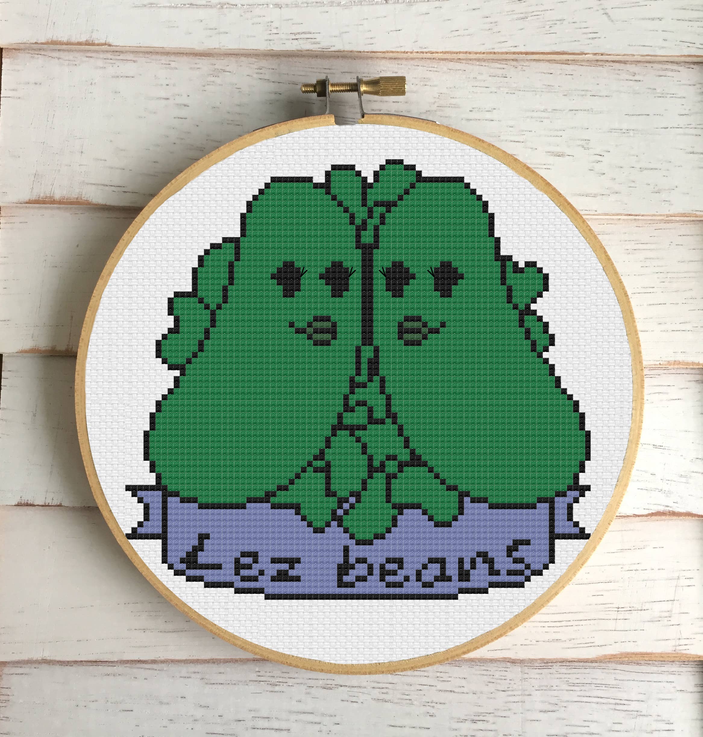 Spot Colors - Lez Beans Counted Cross Stitch DIY KIT