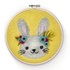 The Crafty Kit Company - Floral Bunny in a Hoop Needle Felt Kit