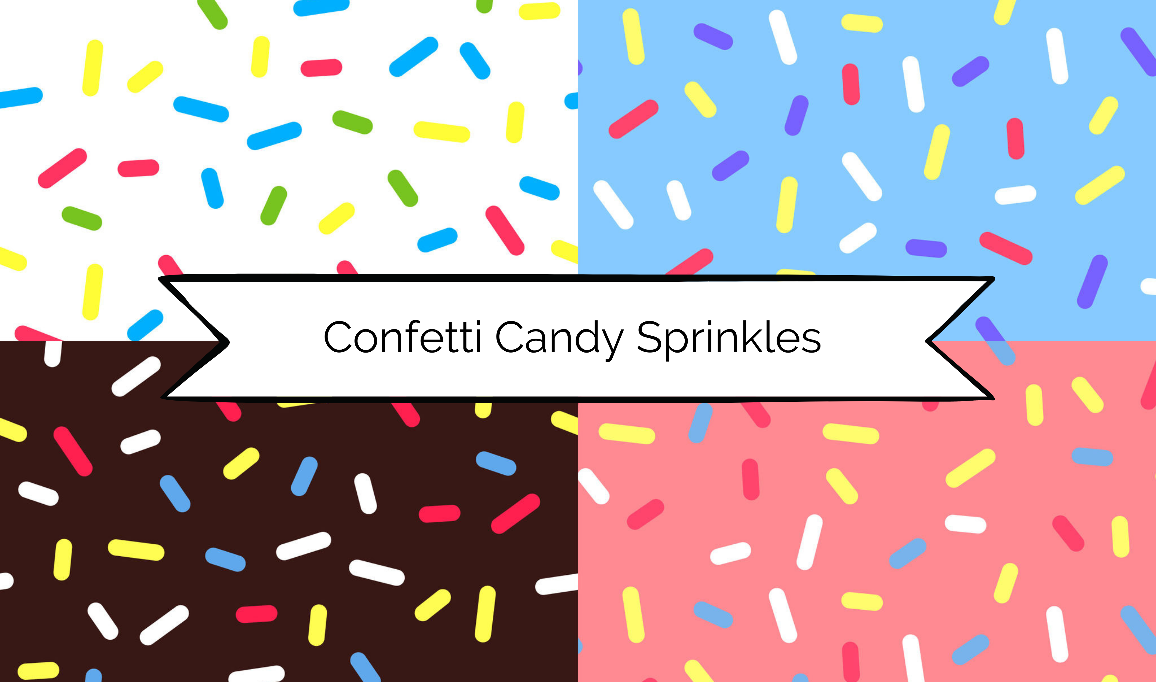 Candy Confetti Sprinkles Heat Transfer Vinyl and Carrier Sheet