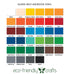 PVC-Free Self Adhesive Vinyl - Permanent Gloss - 34 Color Starter Pack Bundle - 12 in x 12 in Sheets