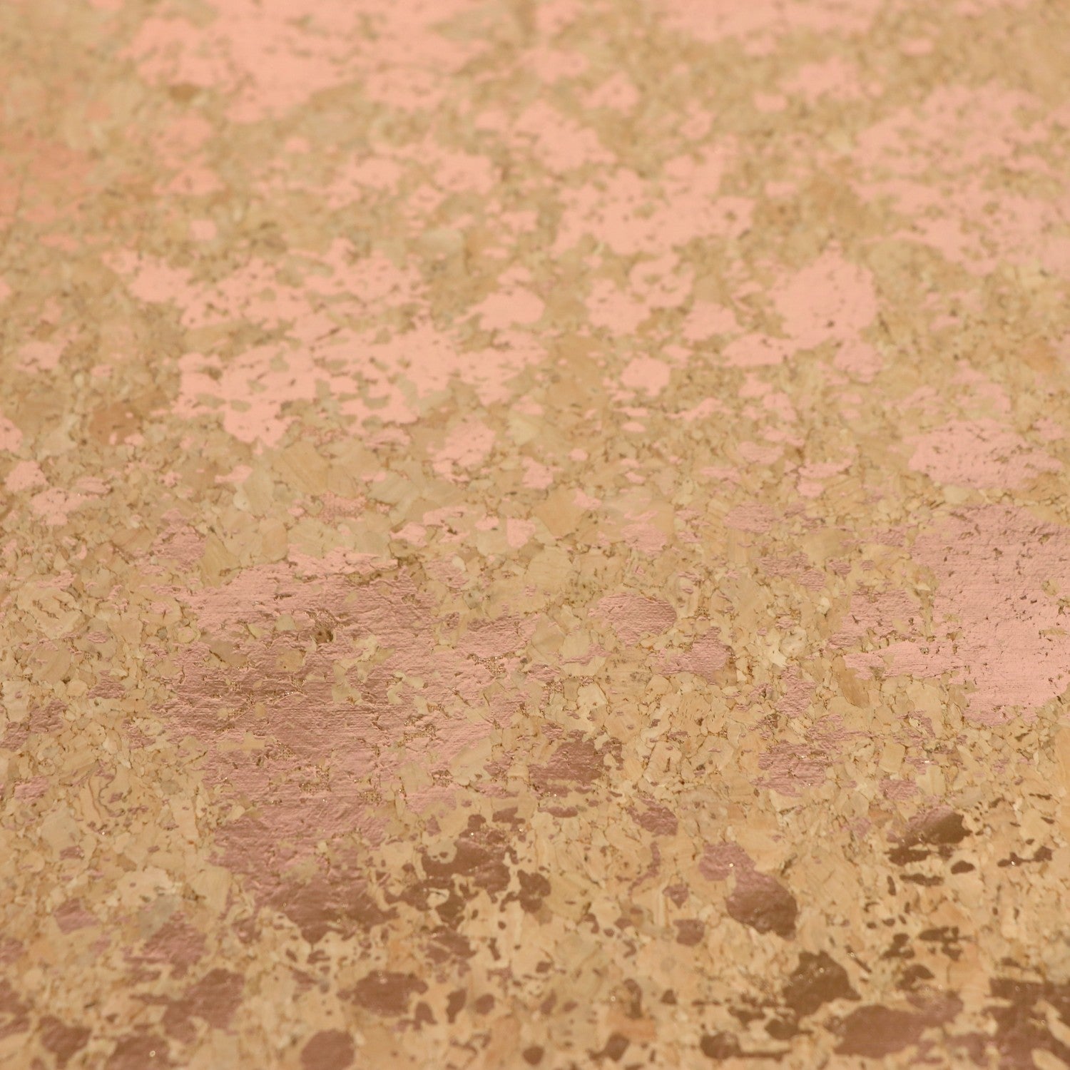 Sallie Tomato PRO Lite Cork Fabric- PRO Lite Natural Rose Gold Splatter - Eco-Friendly Vegan Faux Leather