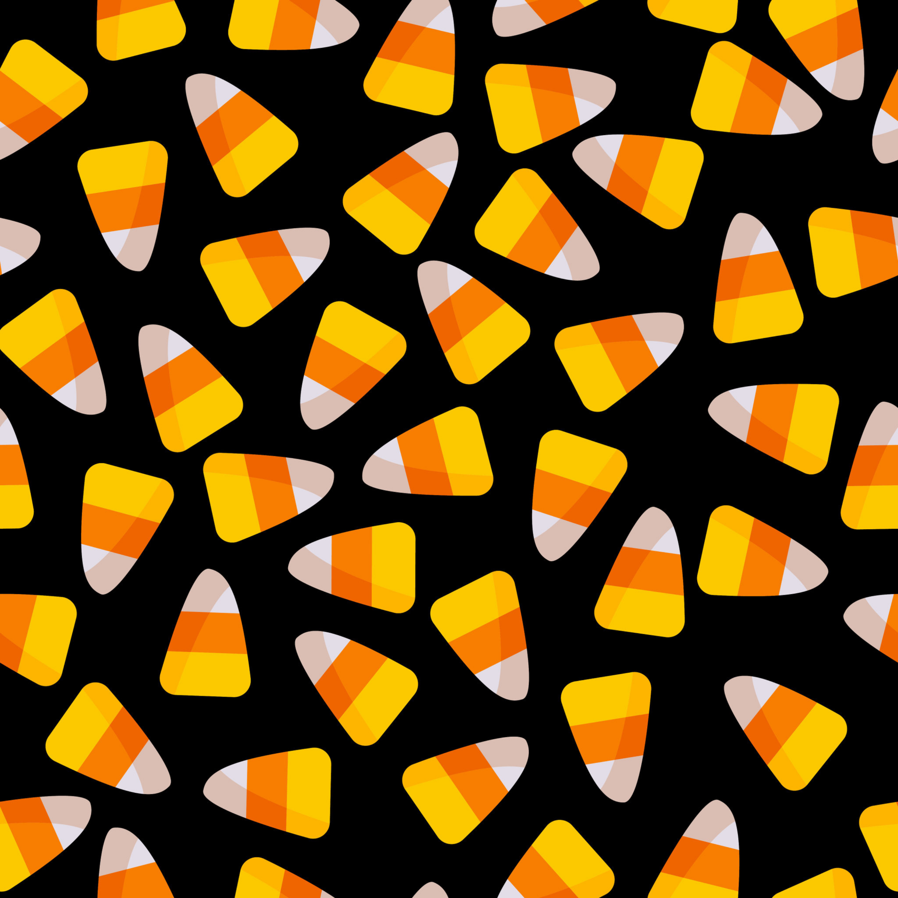 Halloween Candy Corn on Black Heat Transfer Vinyl and Carrier Sheet