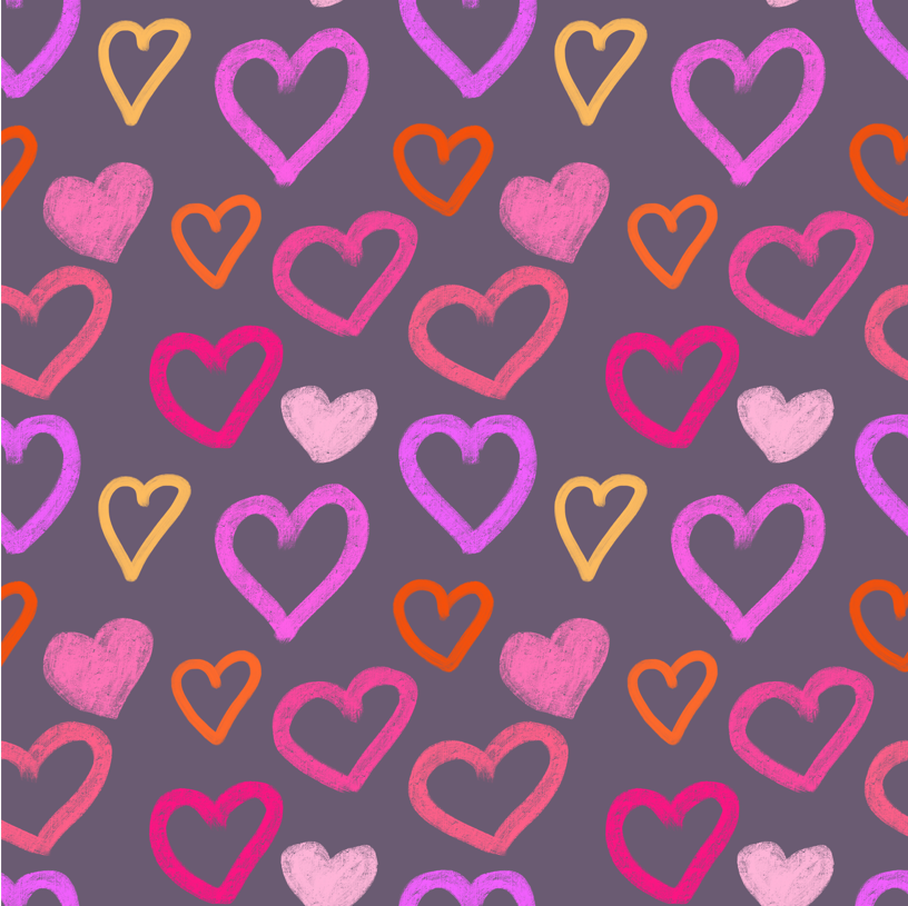 Lots of Hearts Heat Transfer Vinyl and Carrier Sheet