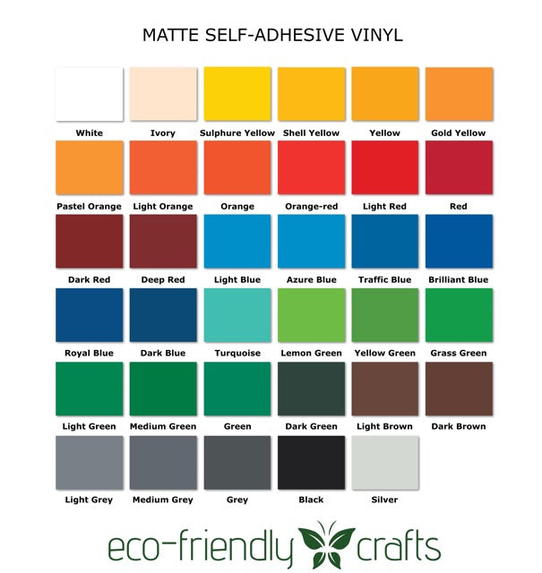 PVC-free Self Adhesive Vinyl - Removable Matte - 12 in x 24 in Roll