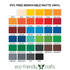 PVC-Free Self Adhesive Vinyl - Removable Matte - 34 Color Starter Pack Bundle - 12 in x 12 in Sheets
