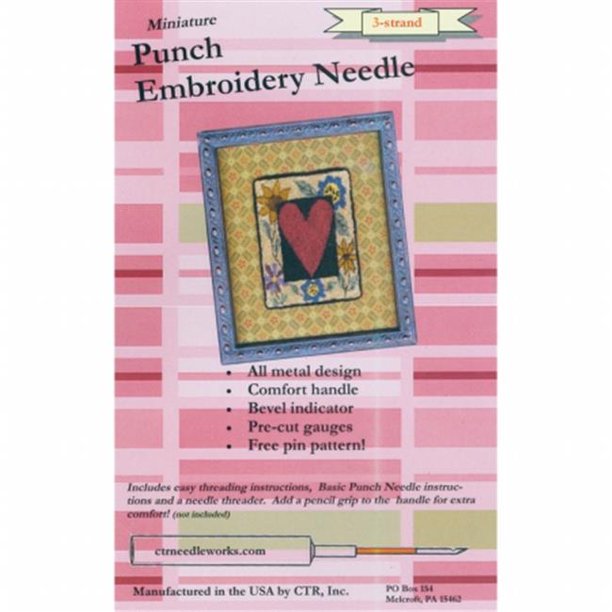 Miniature Punch Embroidery Needle 3 Strand