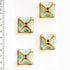 Incomparable Buttons - L373 Square Turquoise Buttons