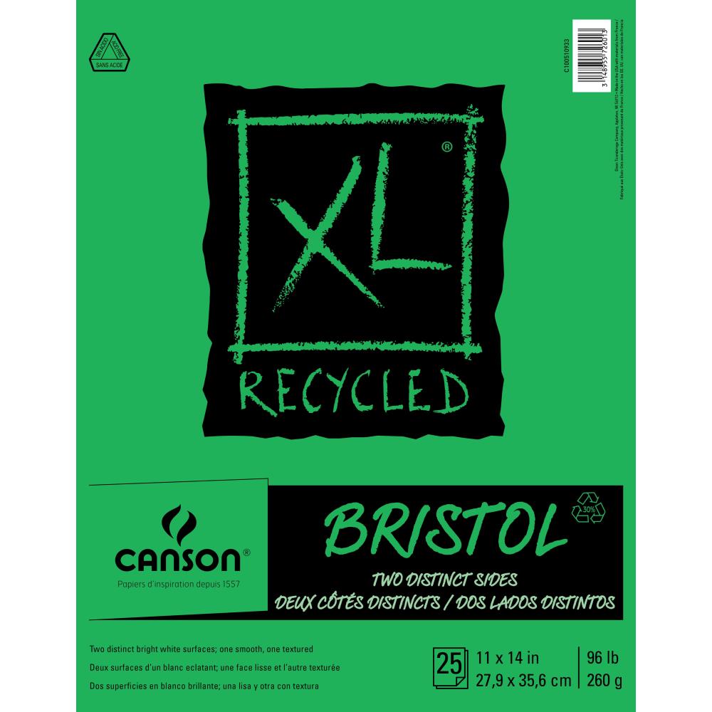 Canson XL Recycled Bristol Paper Pad 11x14