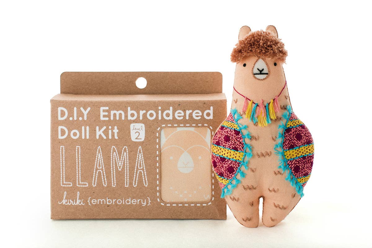 Kiriki Press - Llama - Embroidery Kit