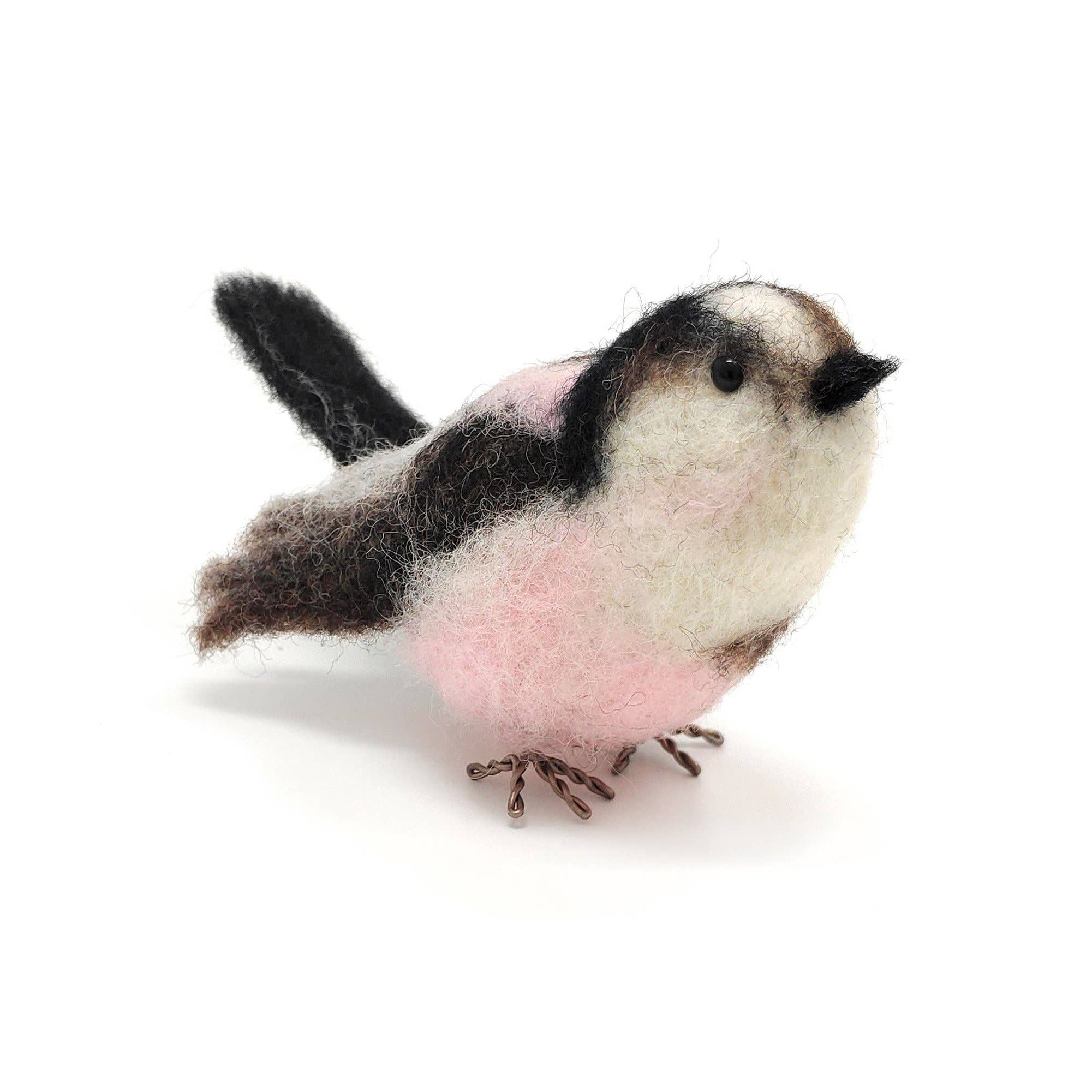 The Crafty Kit Company - British Birds Long-Tailed Tit Needle Felting Kit