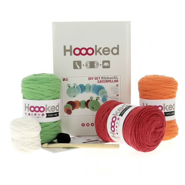 Hoooked DIY Crochet Kit RibbonXL Caterpillar Clark